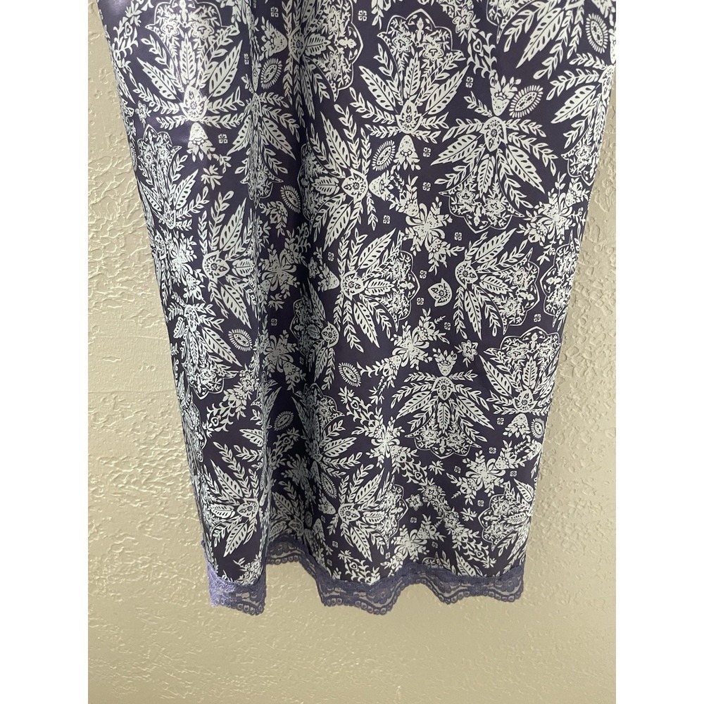Gillian & O'Malley Women's Purple & White Floral Lace‎ Chemise Slip Dress Size L - Picture 3 of 6